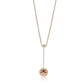 Dior Rose De Vents Lariat Pendant With Mother Of Pearl & Diamond 0.10 CTW